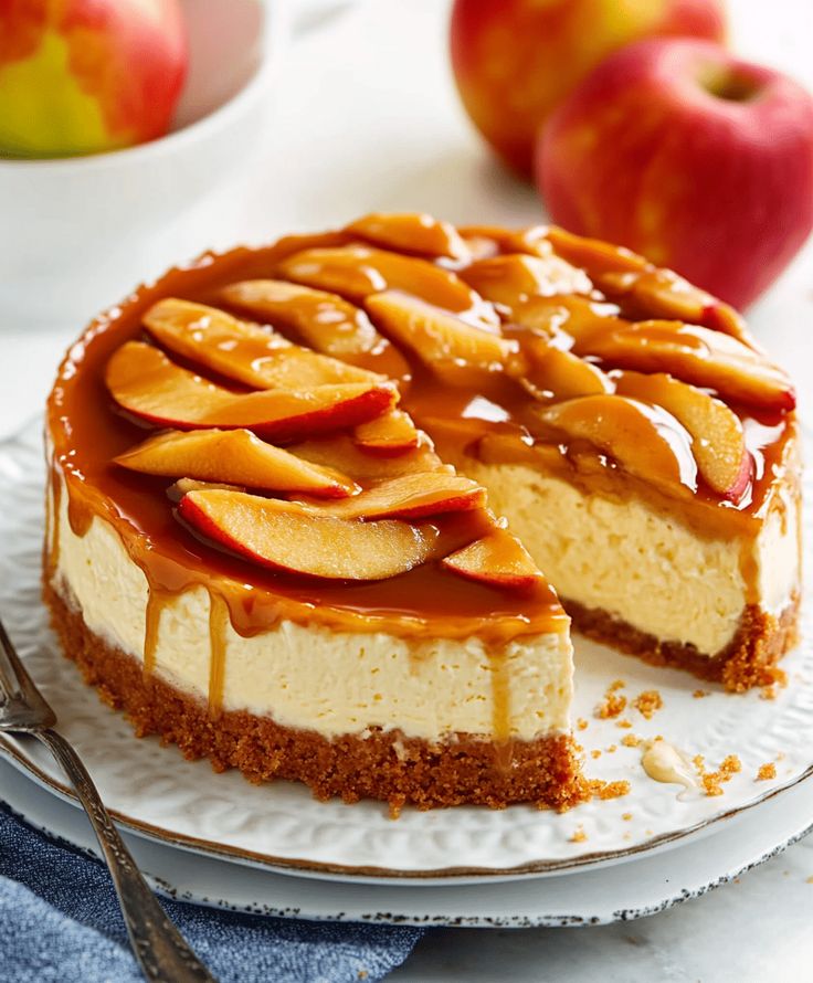 Caramel Apple Chessecakes