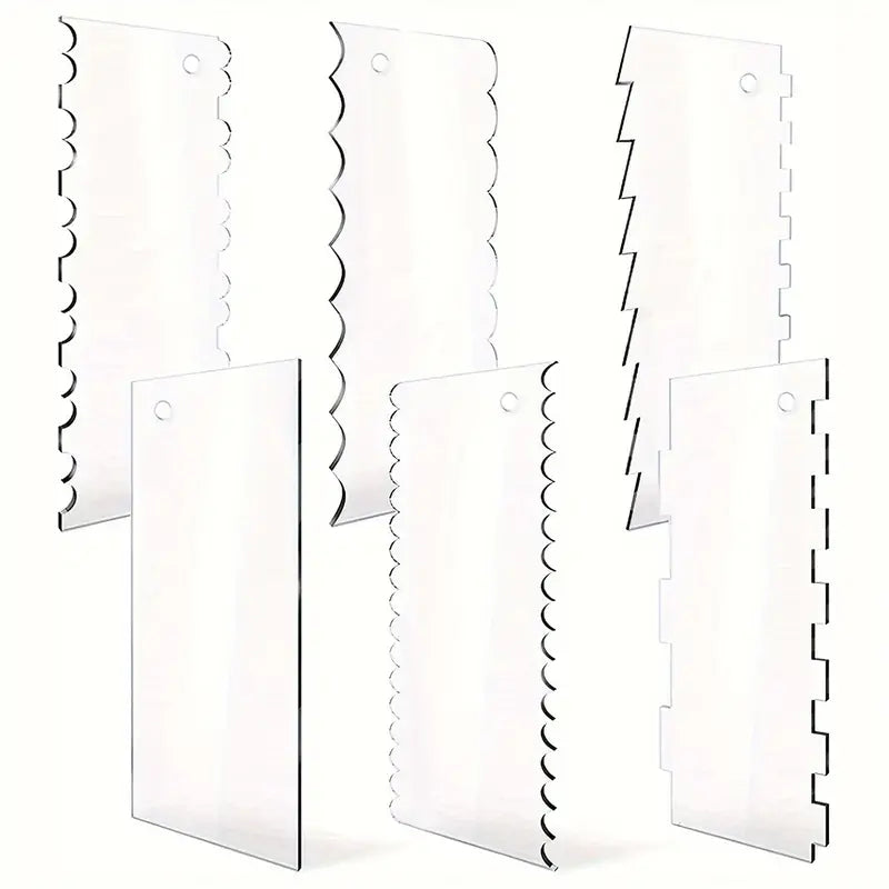 Large Clear Acrylic Cake Scraper